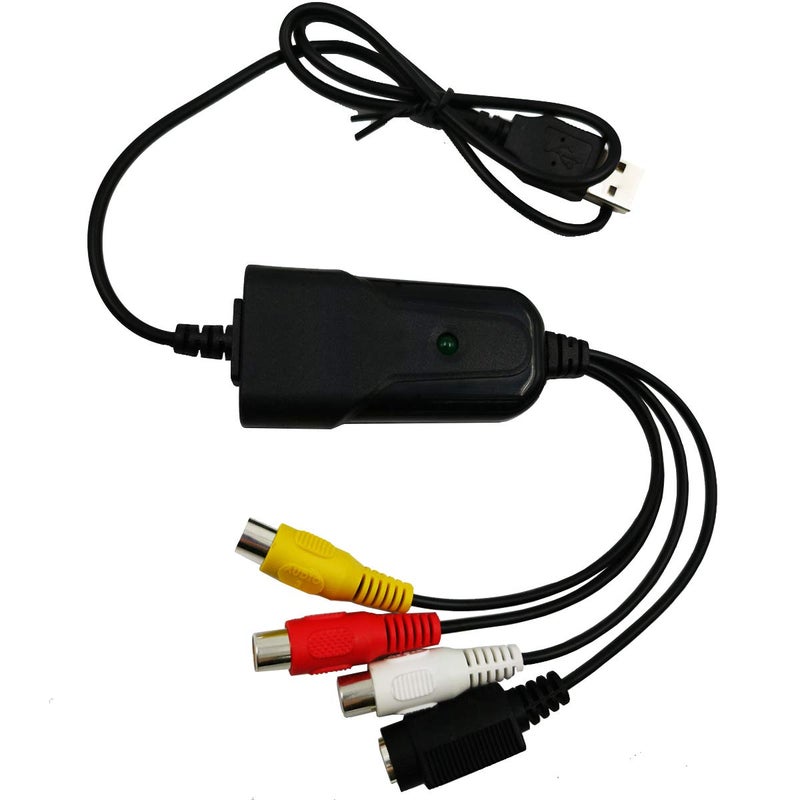 HDSUNWSTD Portable USB 2.0 AV/RCA Composite and S-Video Audio Video Capture Card Adapter VHS DVD - Image 1